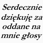 Konrad Michalski: dziękuję Państwu za wszystkie głosy! Konrad Michalski: dziękuję Państwu za wszystkie głosy!